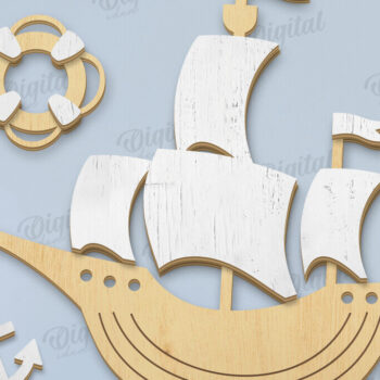 Intra απο ξύλο plywood 3mm-4mm πάχος Τρισδιάστατο διακόσμησης παιδικού σταθμού Δίασταση 30x20 cm INTRAFABR-119263559 - Image 1