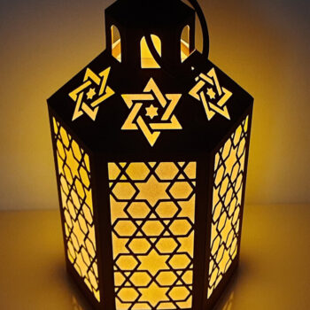 Intra απο ξύλο plywood 3mm-4mm πάχος Πρότυπο φαναριού τρισδιάστατου ανατολίτικου χαρτιού Δίασταση 15x15 cm INTRAFABR-78166154 - Image 3