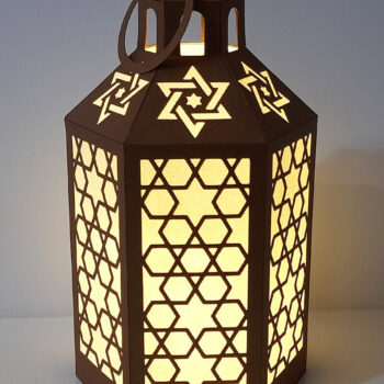 Intra απο ξύλο plywood 3mm-4mm πάχος Πρότυπο φαναριού τρισδιάστατου ανατολίτικου χαρτιού Δίασταση 15x15 cm INTRAFABR-78166154 - Image 5