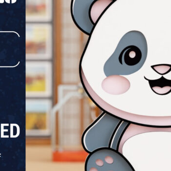 Intra απο ξύλο plywood 3mm-4mm πάχος Τρισδιάστατο Panda Papercut File Bun Δίασταση 1500x1500 cm INTRAFABR-100958537 - Image 2