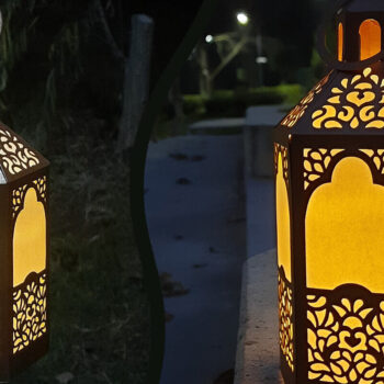 Intra απο ξύλο plywood 3mm-4mm πάχος 3D Paper Lantern Cut File for Cricut Δίασταση 15x15 cm INTRAFABR-78166144 - Image 4