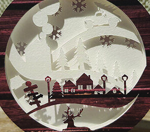 Intra απο ξύλο plywood 3mm-4mm πάχος ΧΡΙΣΤΟΥΓΕΝΝΙΑΤΙΚΑ στολίδια τρισδιάστατα χαρτόκουτα Δίασταση 30x30 cm INTRAFABR-16778291