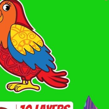 Intra απο ξύλο plywood 3mm-4mm πάχος 3D Parrot Cut Δίασταση 30x20 cm INTRAFABR-17648986 - Image 1