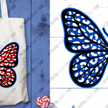 Intra απο ξύλο plywood 3mm-4mm πάχος 3D Patriotic Butterfly Papercut Δίασταση 3600x3600 cm INTRAFABR-13734483 - Image 6
