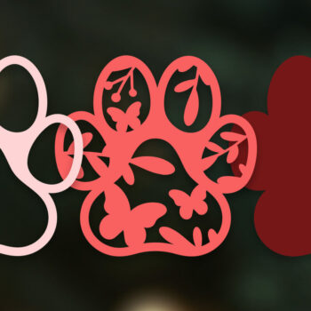 Intra απο ξύλο plywood 3mm-4mm πάχος 3D Paw Print Layered Pet Δίασταση 30x20 cm INTRAFABR-57273401 - Image 8