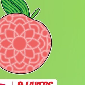 Intra απο ξύλο plywood 3mm-4mm πάχος αποκοπής 3D Peach Δίασταση 30x20 cm INTRAFABR-17904050