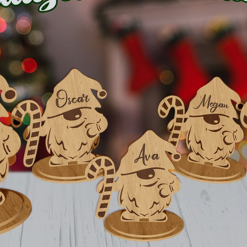 Intra απο ξύλο plywood 3mm-4mm πάχος 3D Personalized Christmas Stand  Δίασταση 15x15 cm INTRAFABR-79291068 - Image 1