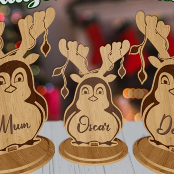 Intra απο ξύλο plywood 3mm-4mm πάχος 3D Personalized Christmas Stand  Δίασταση 15x15 cm INTRAFABR-79291051 - Image 1