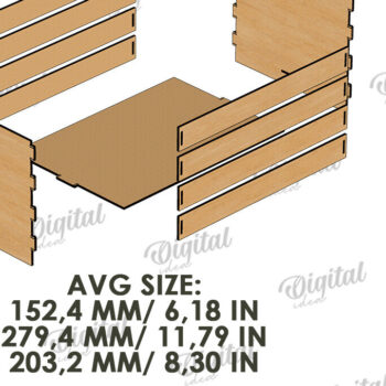 Intra απο ξύλο plywood 3mm-4mm πάχος 3D εξατομικευμένο καλάθι παιχνιδιών για κατοικίδια Δίασταση 30x20 cm INTRAFABR-119549013 - Image 2
