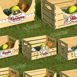 Intra απο ξύλο plywood 3mm-4mm πάχος 3D εξατομικευμένων καλαθιών παιχνιδιών για κατοικίδια Δίασταση 30x20 cm INTRAFABR-119613734