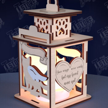 Intra απο ξύλο plywood 3mm-4mm πάχος Δέσμη κοπής με λέιζερ φαναριού 3D Pet Memorial Δίασταση 15x15 cm INTRAFABR-95351288 - Image 9