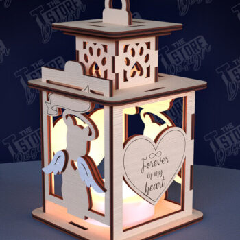 Intra απο ξύλο plywood 3mm-4mm πάχος Δέσμη κοπής με λέιζερ φαναριού 3D Pet Memorial Δίασταση 15x15 cm INTRAFABR-95351288 - Image 10