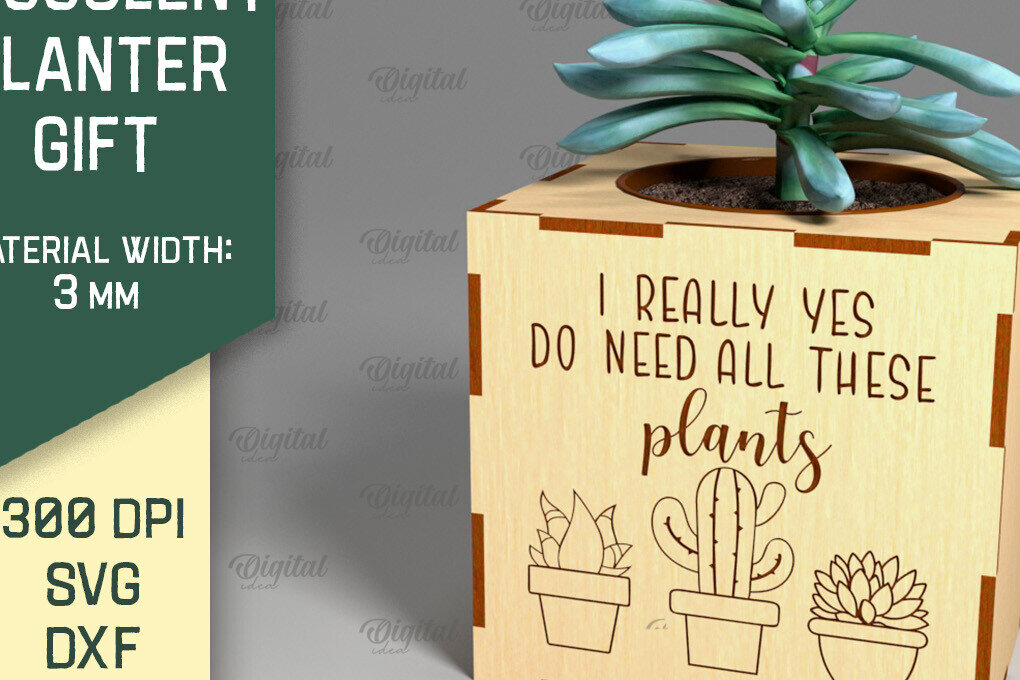 Intra απο ξύλο plywood 3mm-4mm πάχος 3D Plant Stand Δίασταση 30x20 cm INTRAFABR-92129058