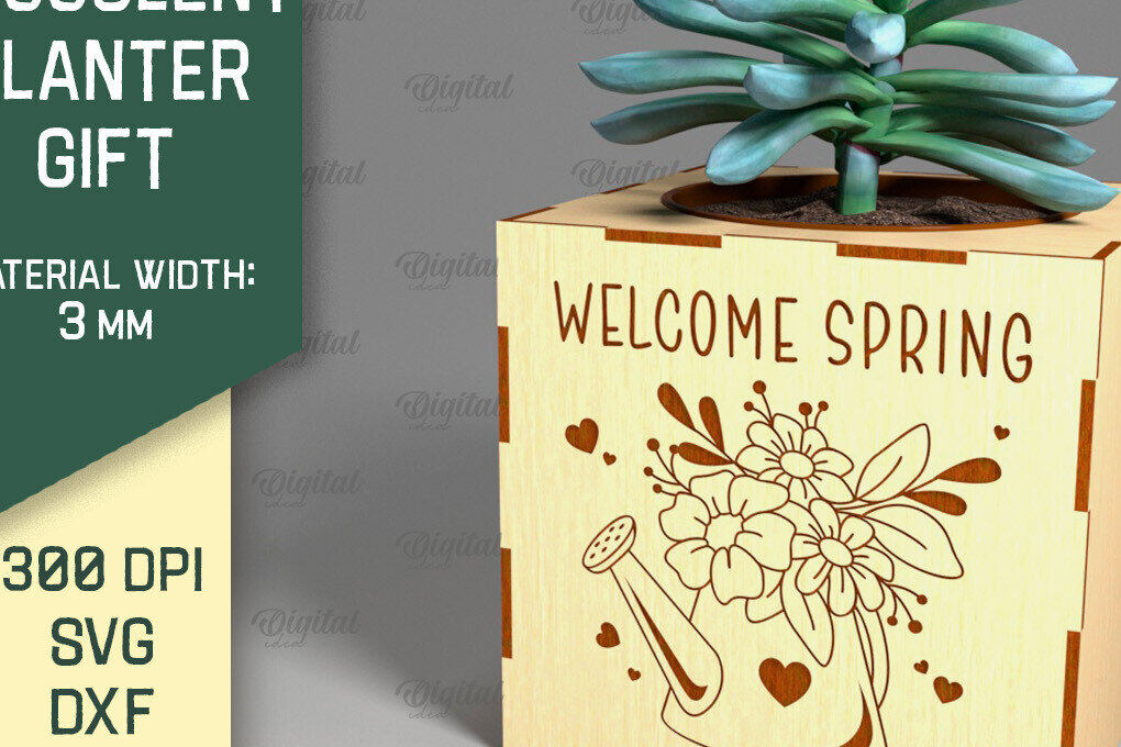 Intra απο ξύλο plywood 3mm-4mm πάχος 3D Plant Stand Δίασταση 30x20 cm INTRAFABR-92129345