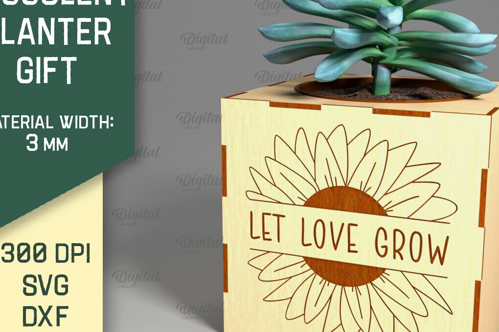 Intra απο ξύλο plywood 3mm-4mm πάχος 3D Plant Stand Δίασταση 30x20 cm INTRAFABR-92129391