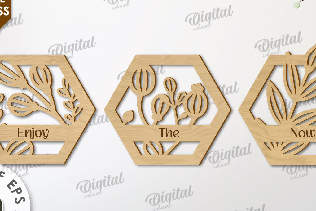 Intra απο ξύλο plywood 3mm-4mm πάχος 3D φυτά διακόσμηση τοίχου Σχεδιασμός κοπής με λέιζερ Δίασταση 30x20 cm INTRAFABR-111421977