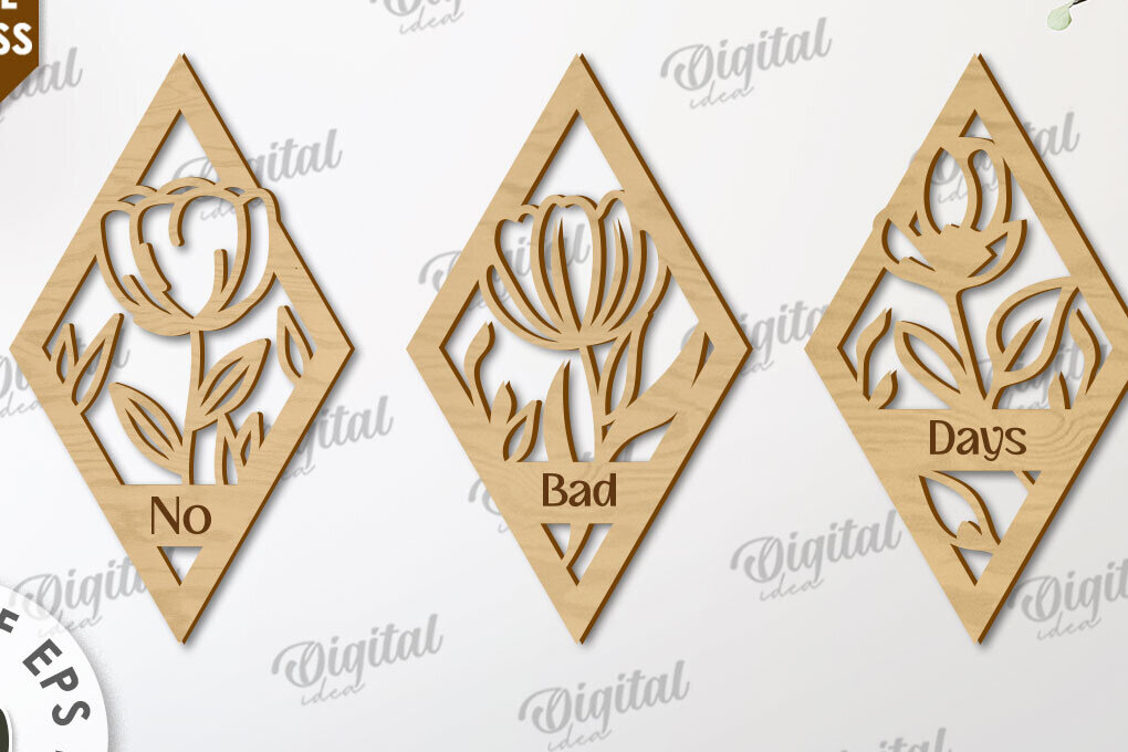 Intra απο ξύλο plywood 3mm-4mm πάχος 3D φυτά διακόσμηση τοίχου Σχεδιασμός κοπής με λέιζερ Δίασταση 30x20 cm INTRAFABR-111422079