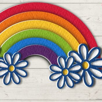 Intra απο ξύλο plywood 3mm-4mm πάχος 3D Pride Rainbow Δίασταση 15x15 cm INTRAFABR-71849398 - Image 6
