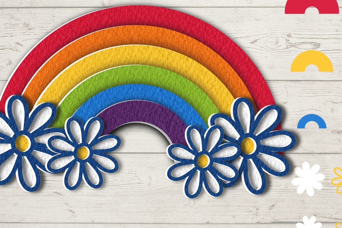 Intra απο ξύλο plywood 3mm-4mm πάχος 3D Pride Rainbow Δίασταση 15x15 cm INTRAFABR-71849398 - Image 6