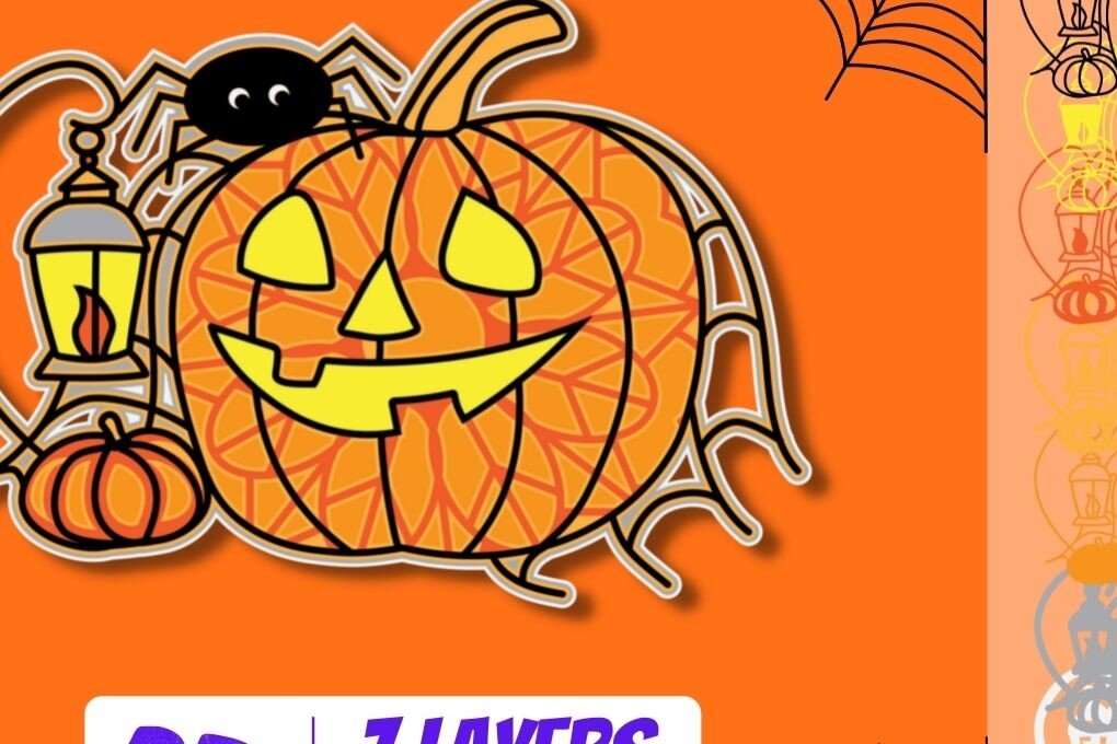 Intra απο ξύλο plywood 3mm-4mm πάχος 3D Pumpkin Δίασταση 15x15 cm INTRAFABR-16278237 - Image 1
