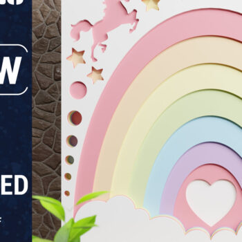 Intra απο ξύλο plywood 3mm-4mm πάχος 3D Rainbow Multilayer Paper Cut Δίασταση 1500x1500 cm INTRAFABR-74802495 - Image 1