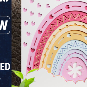 Intra απο ξύλο plywood 3mm-4mm πάχος 3D Rainbow Multilayer Paper Cut Δίασταση 1500x1500 cm INTRAFABR-74897622 - Image 1