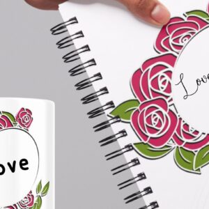 Intra απο ξύλο plywood 3mm-4mm πάχος 3D Rose Border Δίασταση 15x15 cm INTRAFABR-88689870 - Image 6