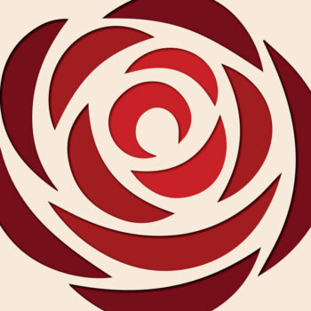 Intra απο ξύλο plywood 3mm-4mm πάχος 3D Rose Paper Cut Cut Δίασταση 4x4 cm INTRAFABR-117769912 - Image 1