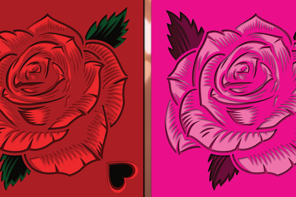 Intra απο ξύλο plywood 3mm-4mm πάχος 3d Rose Paper Cut Δίασταση 1200x1200 cm INTRAFABR-24776138