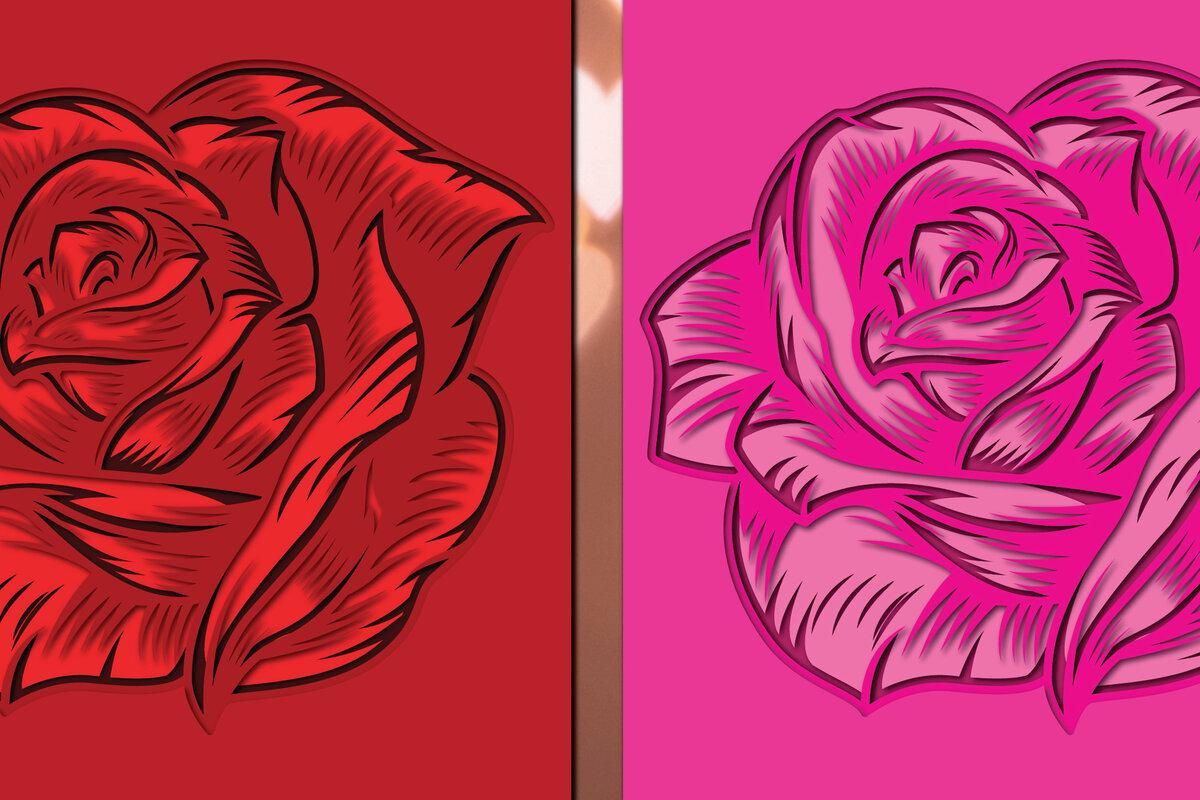 Intra απο ξύλο plywood 3mm-4mm πάχος 3d Rose Paper Cut Δίασταση 1200x1200 cm INTRAFABR-24776142