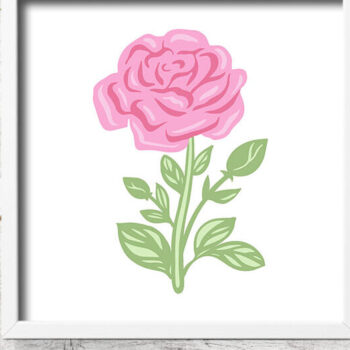 Intra απο ξύλο plywood 3mm-4mm πάχος Σχέδιο προτύπων 3D Rose / Roses Laye Δίασταση 30x20 cm INTRAFABR-118219111 - Image 3