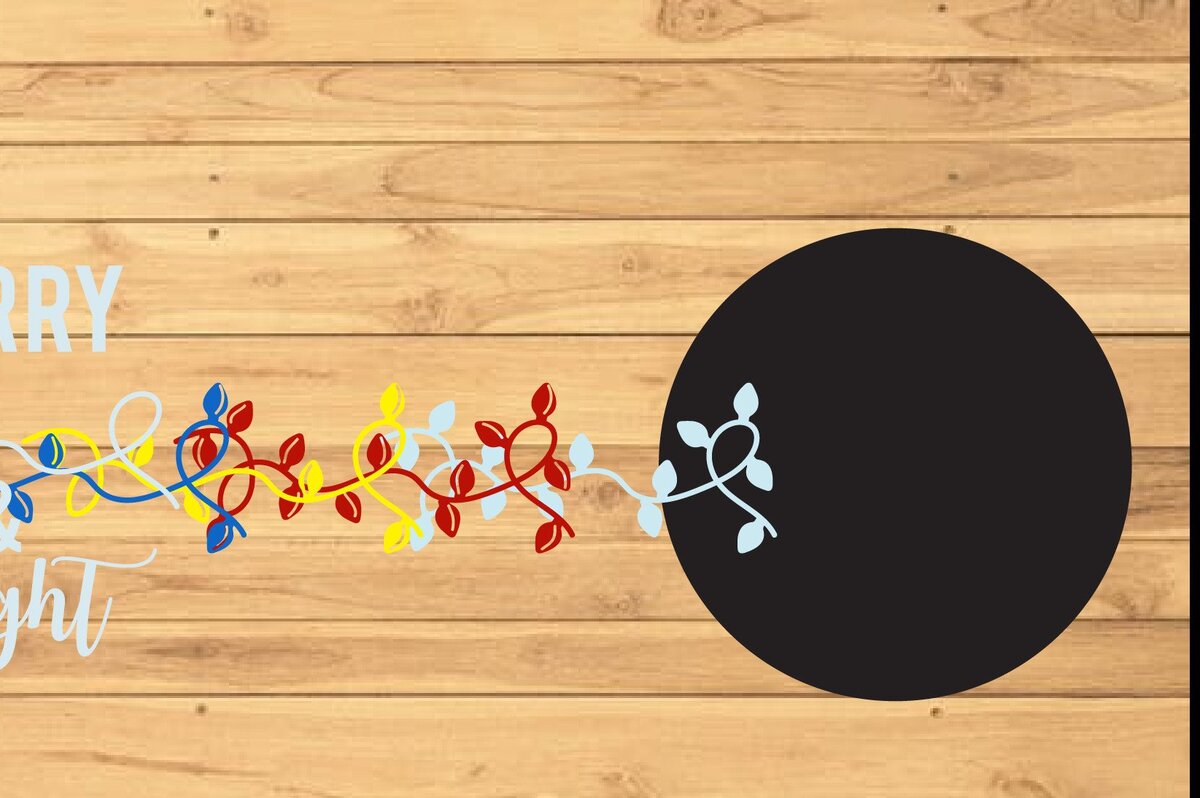 Intra απο ξύλο plywood 3mm-4mm πάχος 3D Round Christmas Welcome Wood Δίασταση 15x15 cm INTRAFABR-39107588 - Image 2