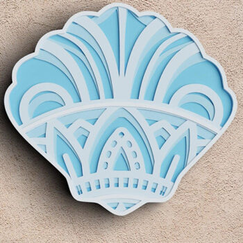 Intra απο ξύλο plywood 3mm-4mm πάχος 3D Sea Animals 4 Layers Δίασταση 30x30 cm INTRAFABR-101272107 - Image 10