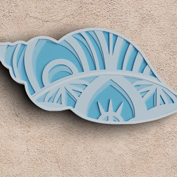 Intra απο ξύλο plywood 3mm-4mm πάχος 3D Sea Animals 4 Layers Δίασταση 30x30 cm INTRAFABR-101272107 - Image 9