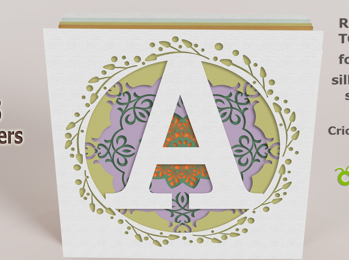 Intra απο ξύλο plywood 3mm-4mm πάχος 3D Shadow Box the Letter a File Δίασταση 8x8 cm INTRAFABR-57436707