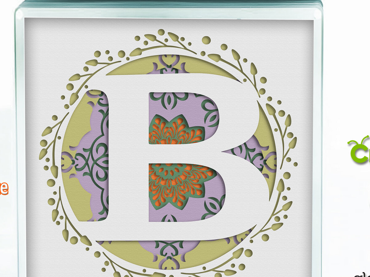 Intra απο ξύλο plywood 3mm-4mm πάχος 3D Shadow Box το Letter B Δίασταση 8x8 cm INTRAFABR-57436968