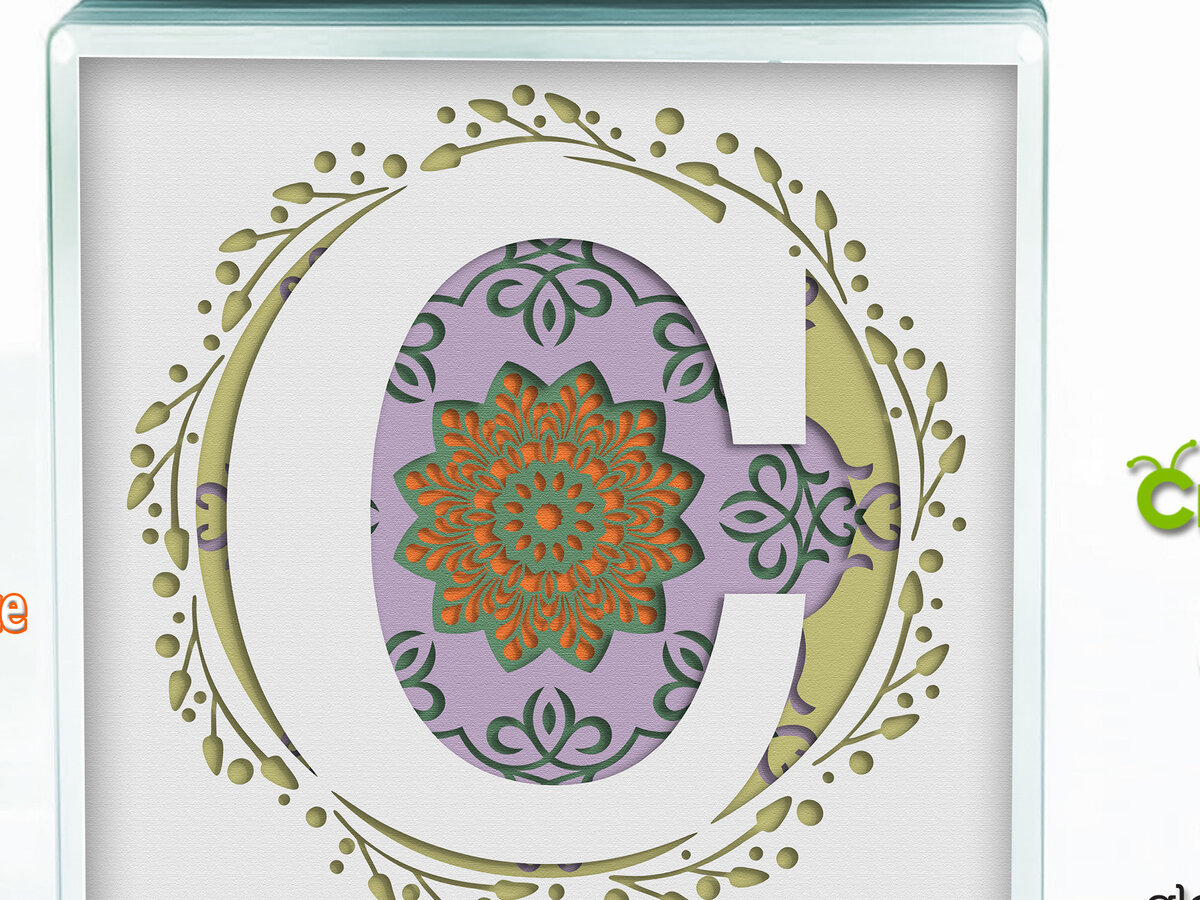 Intra απο ξύλο plywood 3mm-4mm πάχος 3D Shadow Box το Letter C Δίασταση 8x8 cm INTRAFABR-57437410