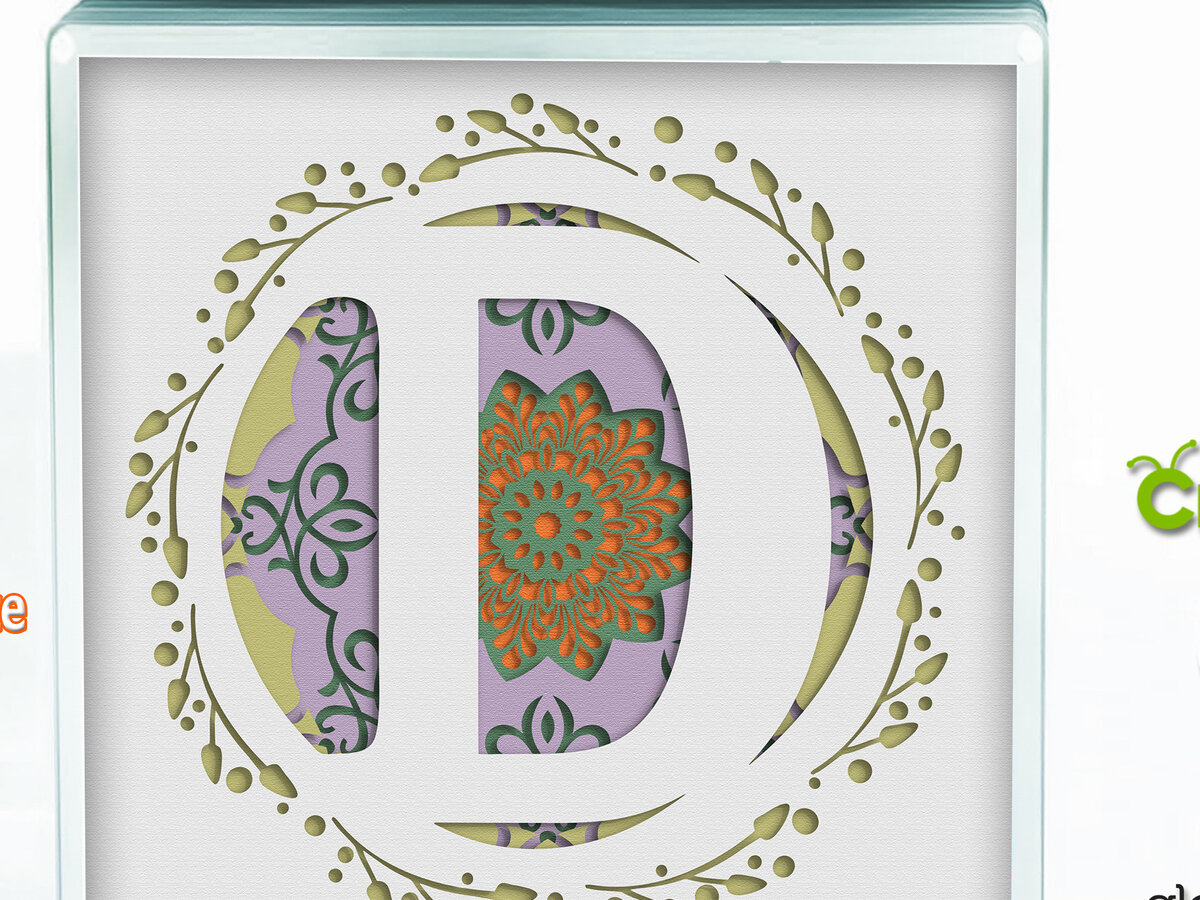 Intra απο ξύλο plywood 3mm-4mm πάχος 3D Shadow Box το Letter D Δίασταση 8x8 cm INTRAFABR-57437530