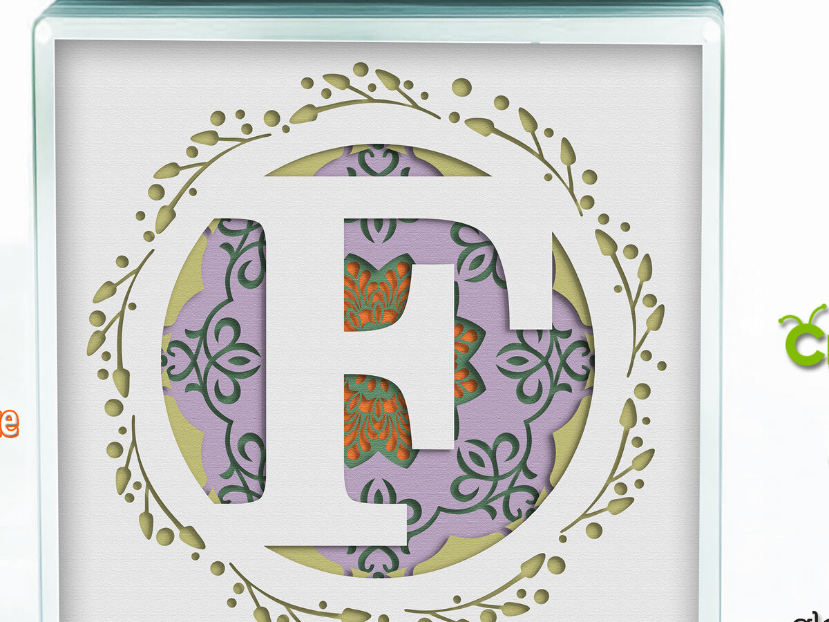 Intra απο ξύλο plywood 3mm-4mm πάχος 3D Shadow Box το Letter F Δίασταση 8x8 cm INTRAFABR-57437907 - Image 1