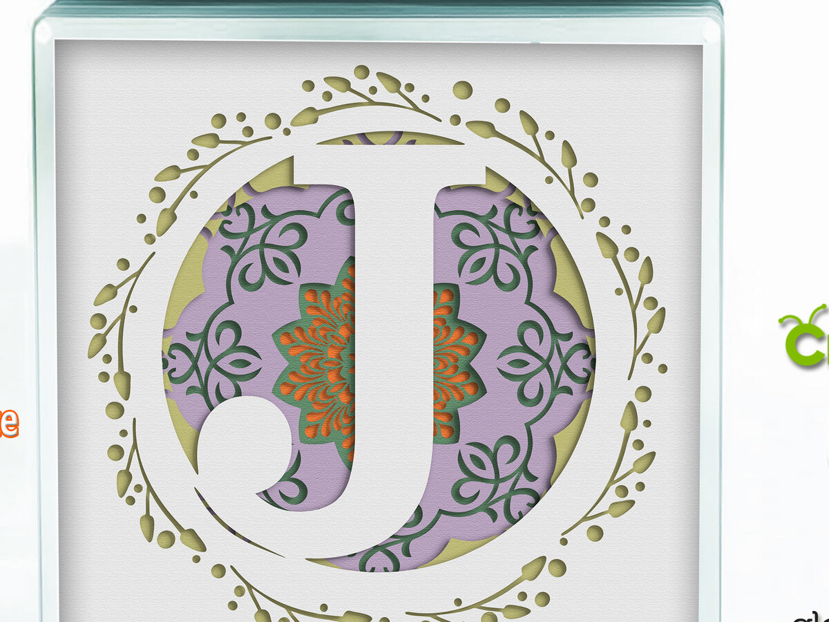 Intra απο ξύλο plywood 3mm-4mm πάχος 3D Shadow Box το Letter J Δίασταση 8x8 cm INTRAFABR-57438599