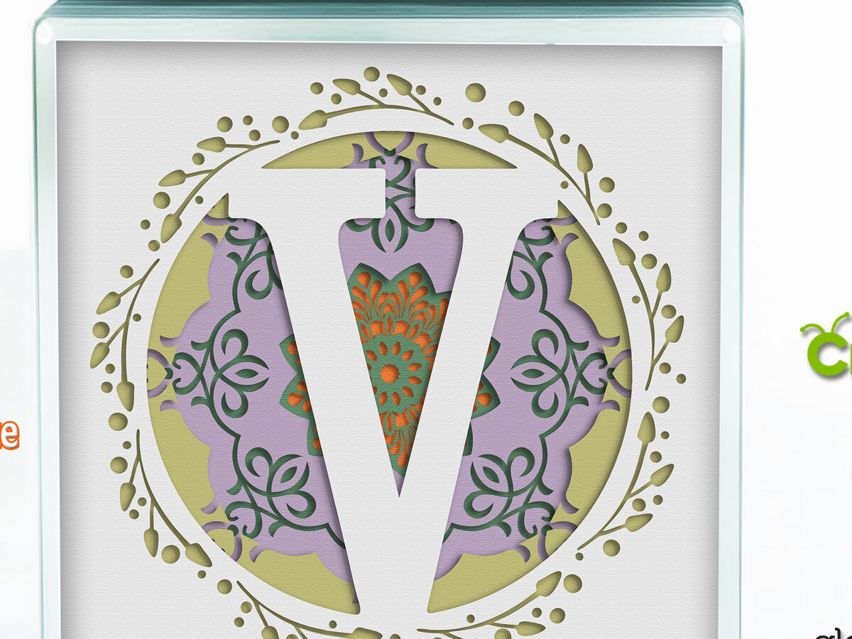 Intra απο ξύλο plywood 3mm-4mm πάχος 3D Shadow Box το Letter V Δίασταση 8x8 cm INTRAFABR-57440423