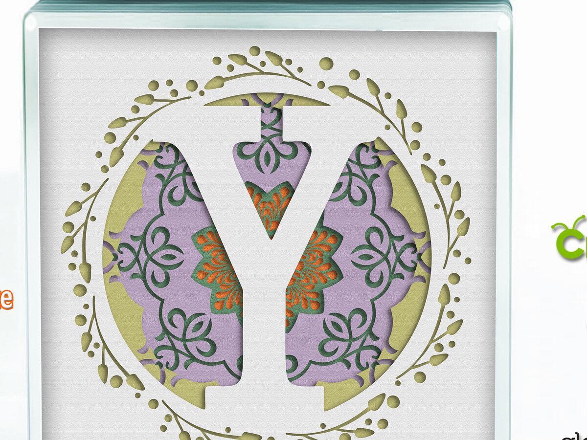 Intra απο ξύλο plywood 3mm-4mm πάχος 3D Shadow Box το Letter Y Δίασταση 8x8 cm INTRAFABR-57440927