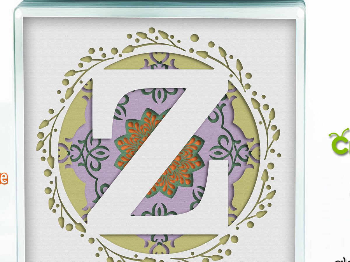 Intra απο ξύλο plywood 3mm-4mm πάχος 3D Shadow Box το Letter Z Δίασταση 8x8 cm INTRAFABR-57441036