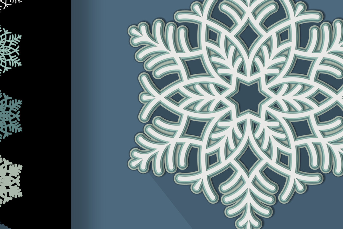 Intra απο ξύλο plywood 3mm-4mm πάχος κοπής με λέιζερ 3D Snowflake Δίασταση 15x15 cm INTRAFABR-18123482