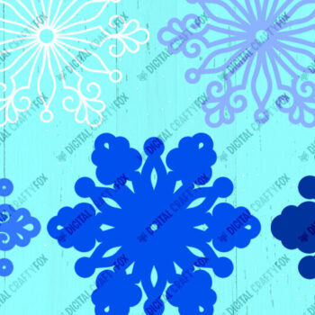Intra απο ξύλο plywood 3mm-4mm πάχος 3D Snowflake Papercut , 3D Χριστούγεννα Δίασταση 864x864 cm INTRAFABR-80608936 - Image 2