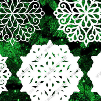Intra απο ξύλο plywood 3mm-4mm πάχος 3D Snowflake , Χριστουγεννιάτικο Στολίδι Δίασταση 864x864 cm INTRAFABR-83074857 - Image 4
