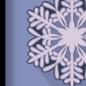 Intra απο ξύλο plywood 3mm-4mm πάχος 3D Snowflake Cut Δίασταση 15x15 cm INTRAFABR-18123334 - Image 1