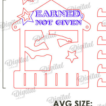 Intra απο ξύλο plywood 3mm-4mm πάχος Τρισδιάστατη θήκη για μετάλλιο ποδοσφαίρου Δίασταση 30x20 cm INTRAFABR-119316683 - Image 2