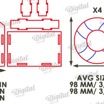 Intra απο ξύλο plywood 3mm-4mm πάχος Τρισδιάστατα καλοκαιρινά σουβέρ με Box  Δίασταση 30x20 cm INTRAFABR-121122480 - Image 2