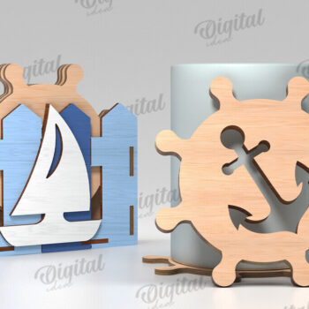 Intra απο ξύλο plywood 3mm-4mm πάχος τρισδιάστατων καλοκαιρινών σουβέρ με κουτιά Δίασταση 30x20 cm INTRAFABR-120972866 - Image 9